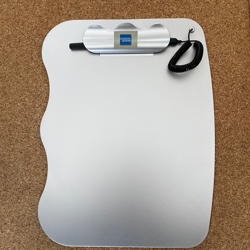 Clipboard 10” x 13” American Express with pen